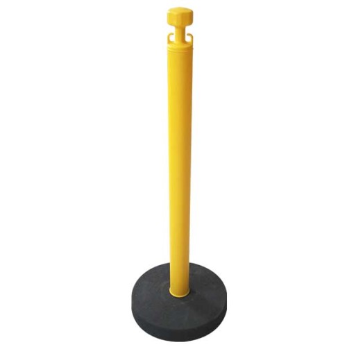 Plastic Stanchion with Heavy Rubber Base