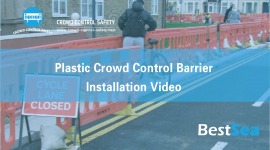 Plastic Crowd Control BarrierInstallation Video