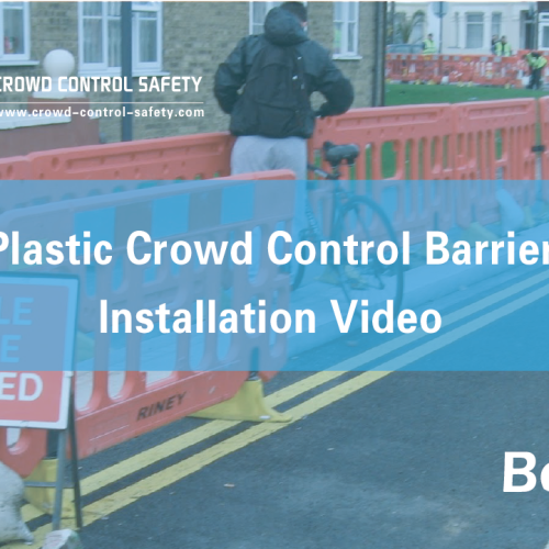 1.1M Plastic Crowd Control Barrier