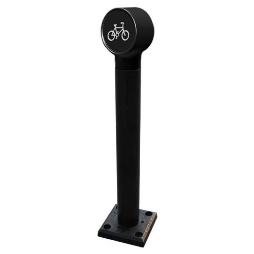 10CM PU Bollard Round Sign Topper